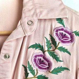 Rose Detail vintage Pink Long Sleeve for women